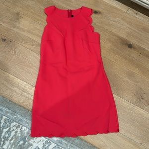 J Crew Scallop hem shift dress